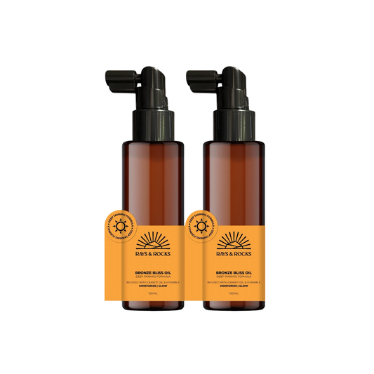 2 X BRONZE BLISS  - TANNING OIL 100ML