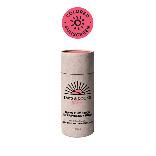 RAYS - COLORED SUNSCREEN ZINC STICK 30GM - STRAWBERRY PINK