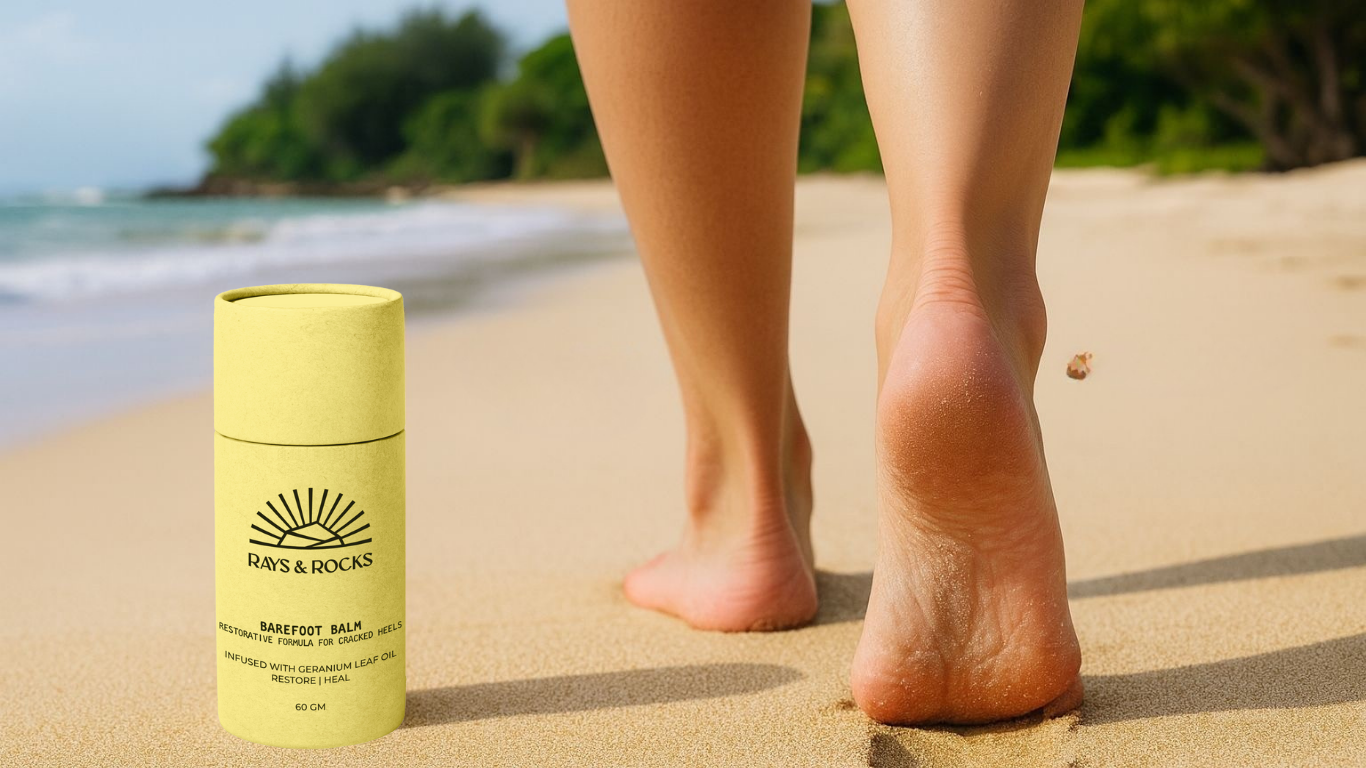 Shop Rays & Rocks barefoot balm in 60gm online. Best foot lotion & safest foot cream
