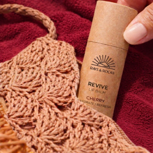Shop Rays & Rocks lip balm cherry