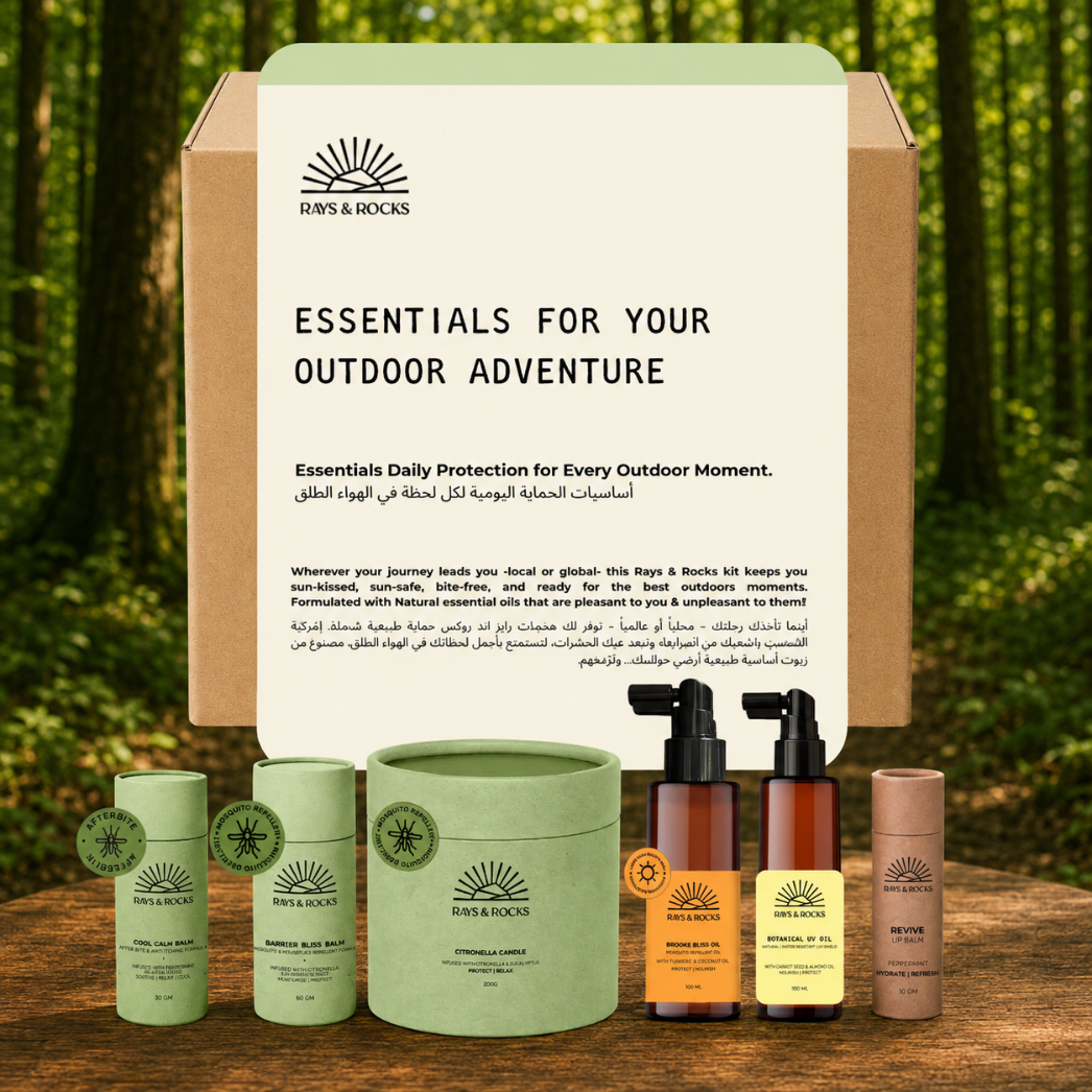 01 Outdoor Essentials Box - Perfect for Yoga retreaters, Hikers & Campers