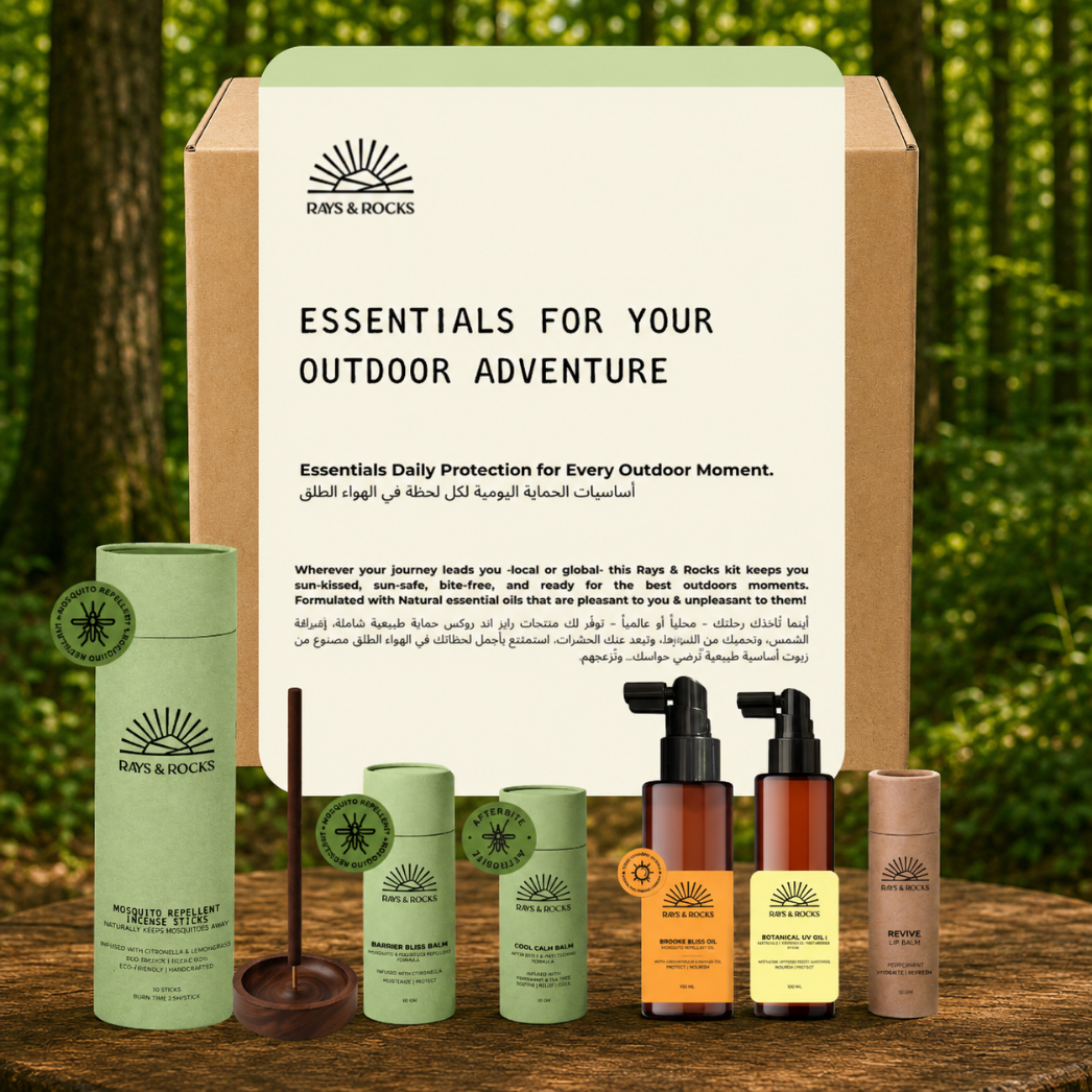 02 Outdoor Essentials Box - Perfect for Yoga retreaters, Hikers & Campers