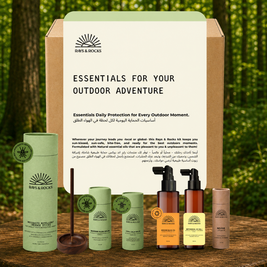 02 Outdoor Essentials Box - Perfect for Yoga retreaters, Hikers & Campers