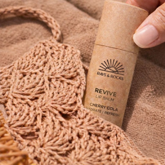 Shop Rays & Rocks revive lip balm with Cherry Cola flavor online.