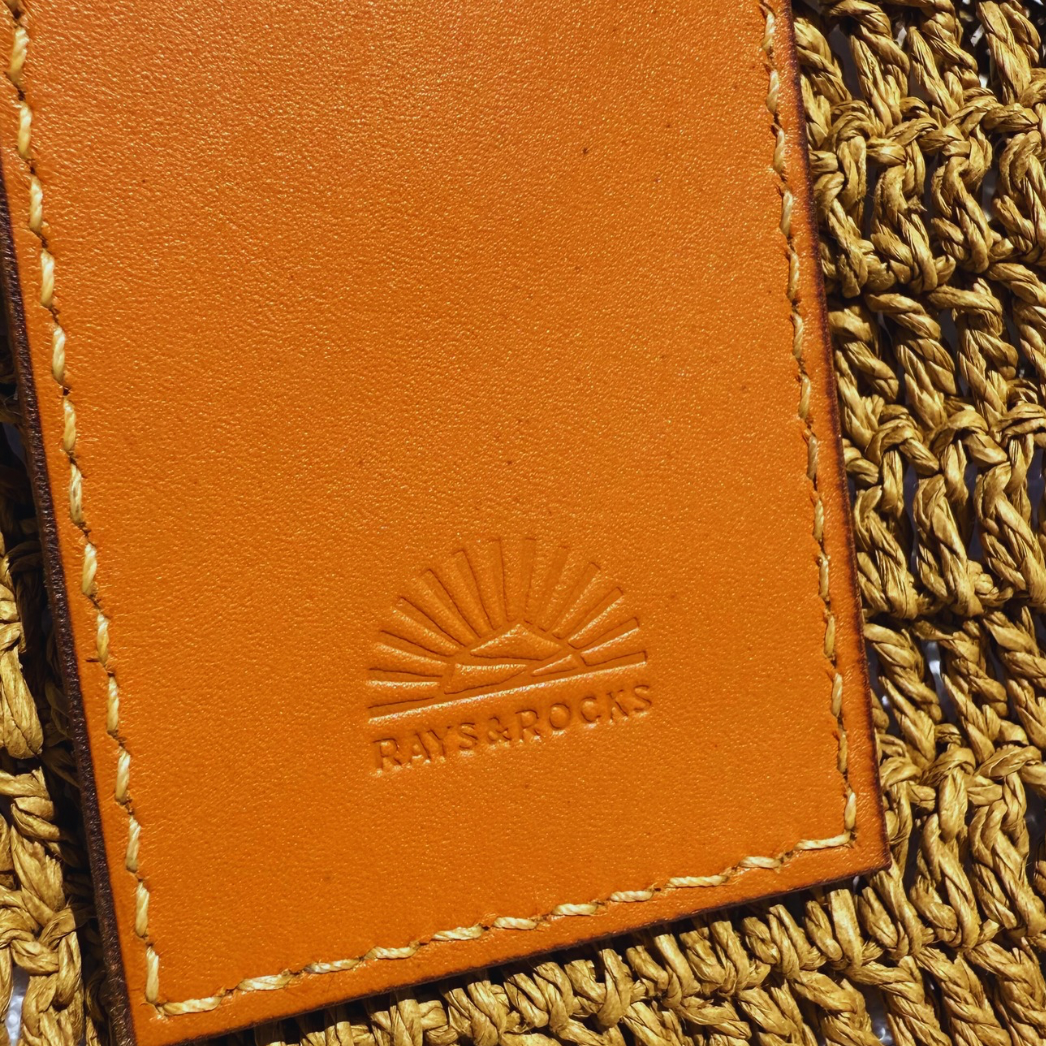 RAFIA BEACH BAG - BROWN