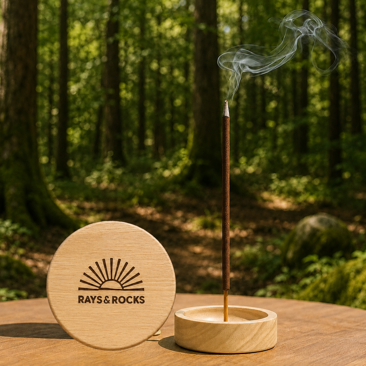 Incense Wooden Holder - Light Wood