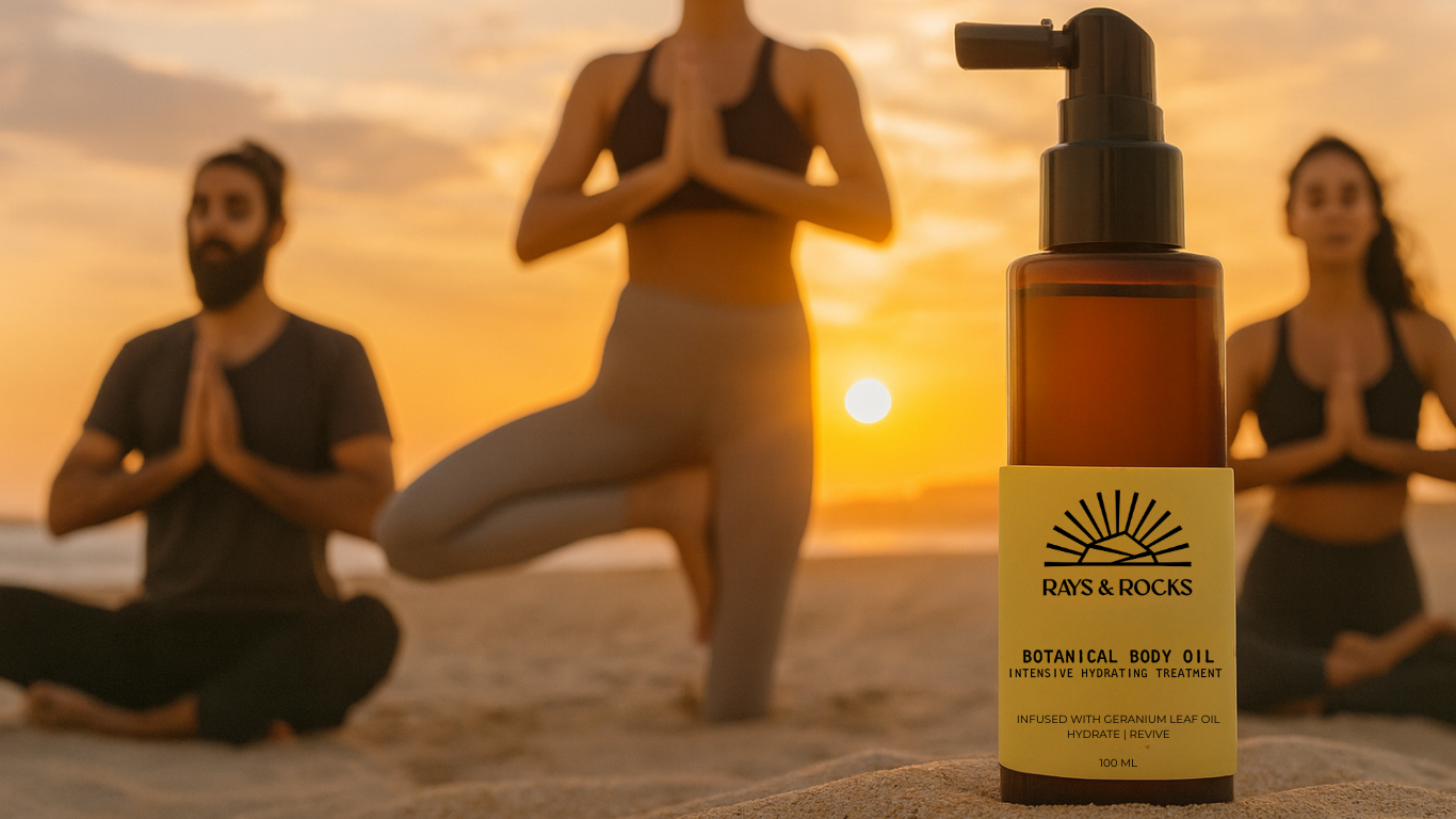 Rays & Rocks Botanical body oil in 100ml with pump